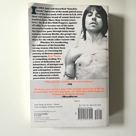 memoir book “Scar Tissue” by Anthony Kiedes from Red Hot Chili Peppers - Picture 5 of 12